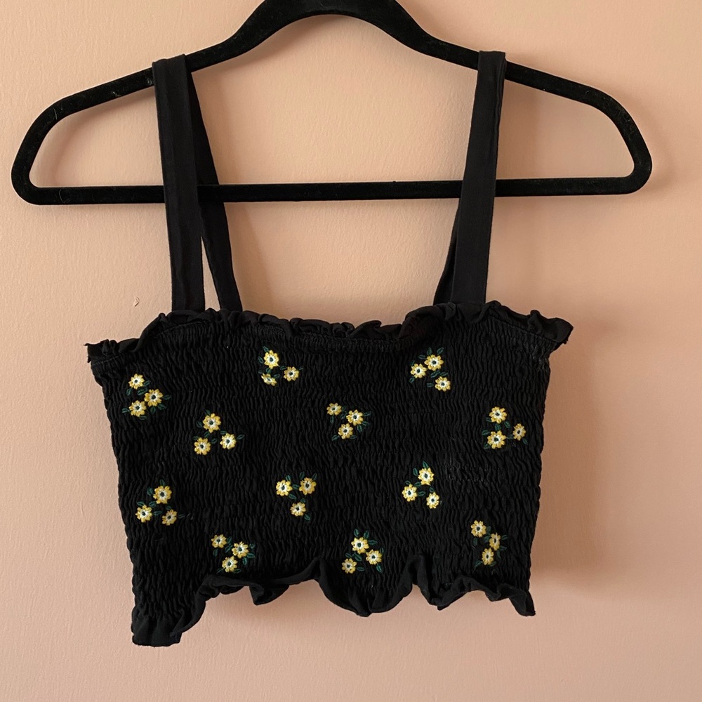 Floral bandeau tank